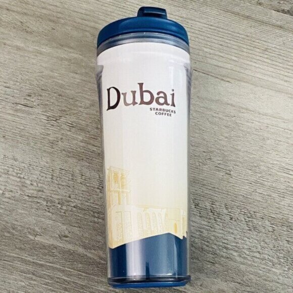 RARE Starbucks 12 oz Tumbler Tall 2010 Global Icon Series Dubai Graphic Print - Picture 1 of 6